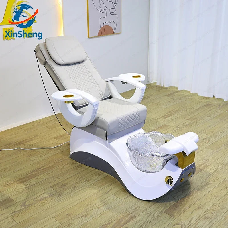 XinSheng Salon Chairs Pedicure Chair SPA Furniture Electric Massage Chair Nail Sofa Bed Couch Couches Foot Bath Foot Soaking