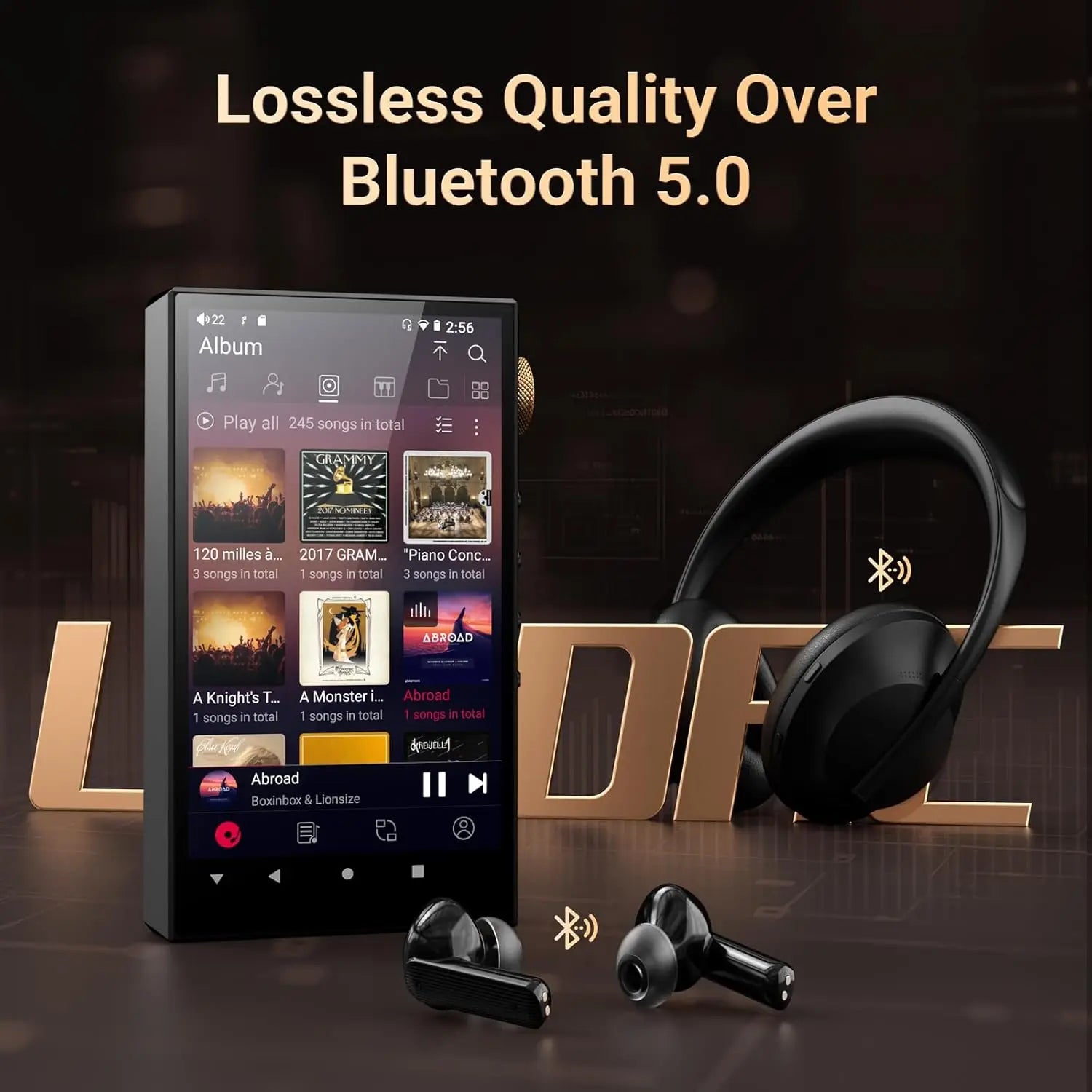 KIMLUD, Oilsky 160GB HiFi Hi-Res Audio Player,  Bluetooth and WiFi, 4.4mm Balanced, Dual ESS DAC, 4.02" Digital DSD512 Lossless Spotify, KIMLUD Womens Clothes