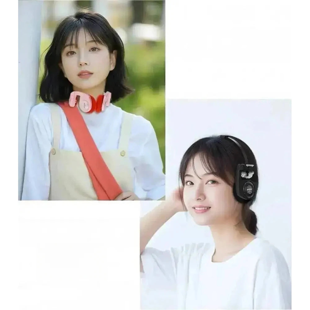 KIMLUD, Foldable Portable Retro Style Wireless Headphones Bluetooth 5.3 HIFI Stereo Noise Reduction Long Battery Life Over-ear Earphones, KIMLUD Womens Clothes