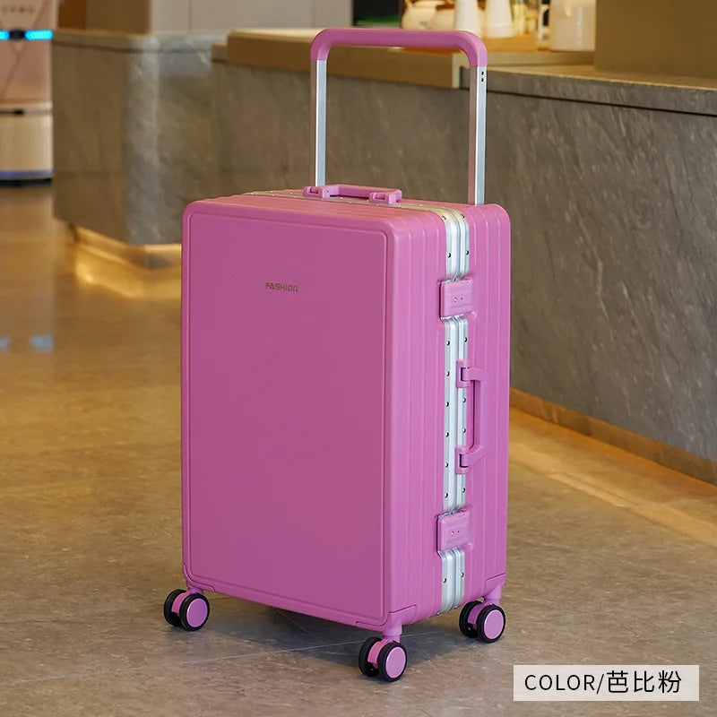 Aluminium Frame Travel Luggage Carry-On With Mute Wheels — Slate Gray | KIMLUD