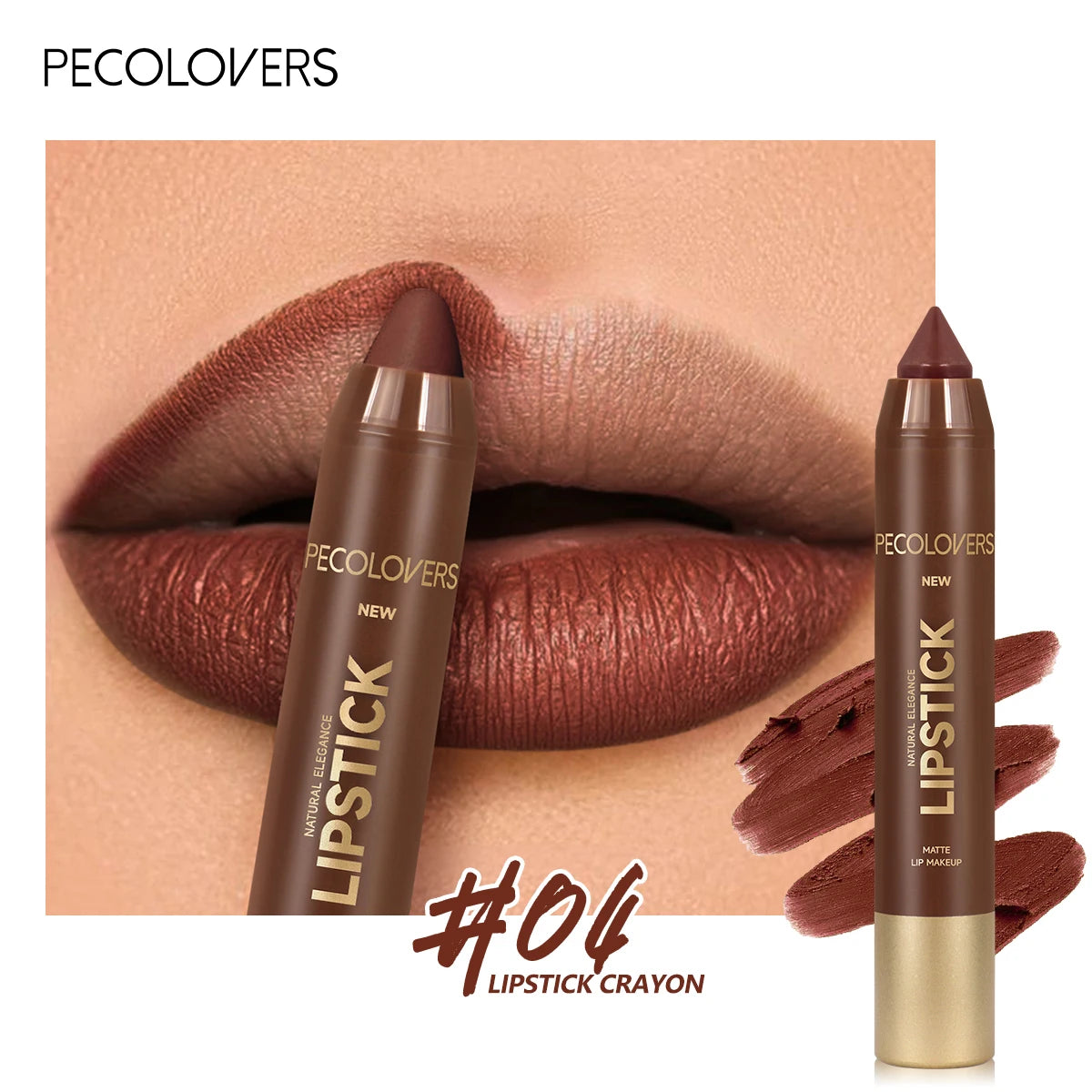 Fine Tip Lip Liner Pen Soft Mist Matte Finish — Brown Red | KIMLUD