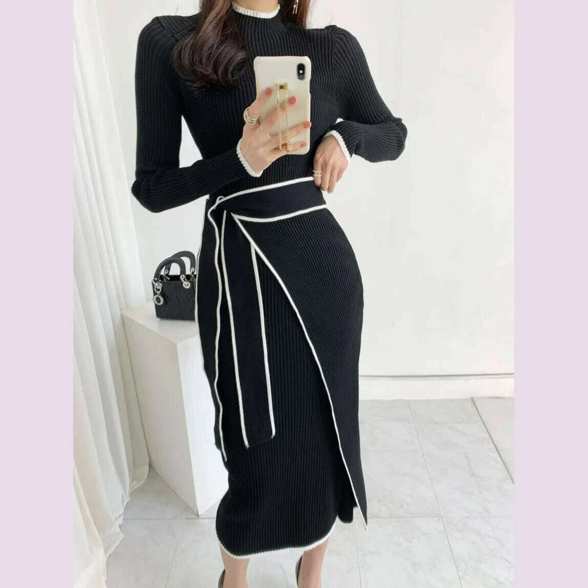 elegant-stand-collar-contrast-bandage-long-sleeve-women-knitted-dress-autumn-korean-fashion-casual-knit-bodycondresses-vestidos-kimlud-kimlud-33912093
