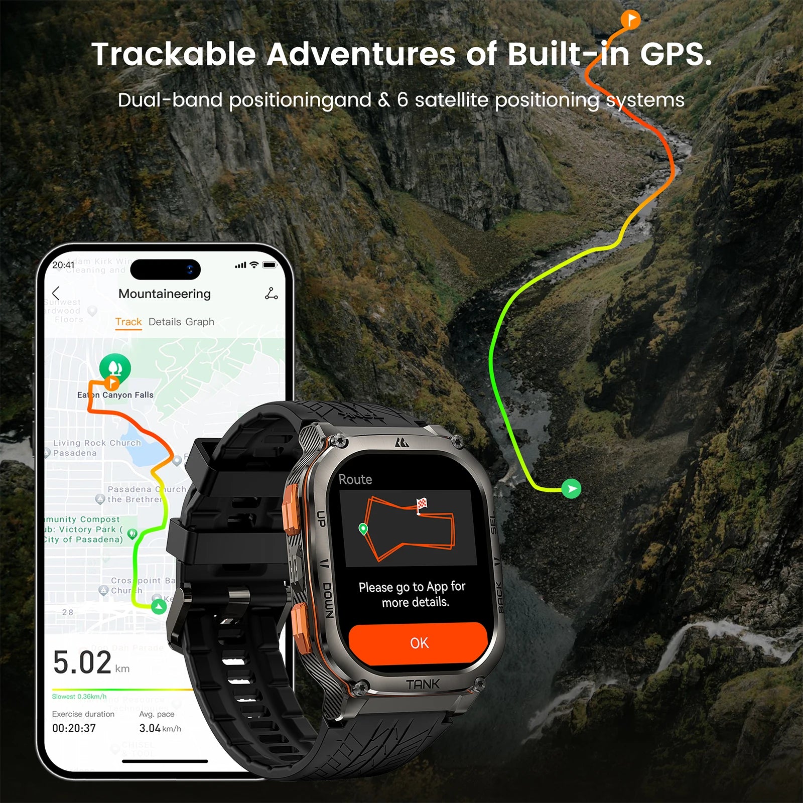 2025 KOSPET TANK M3 Ultra GPS Smartwatches Men Women Waterproof Smart watch 480mAh Digital Fitness AOD Male Electronic Watches