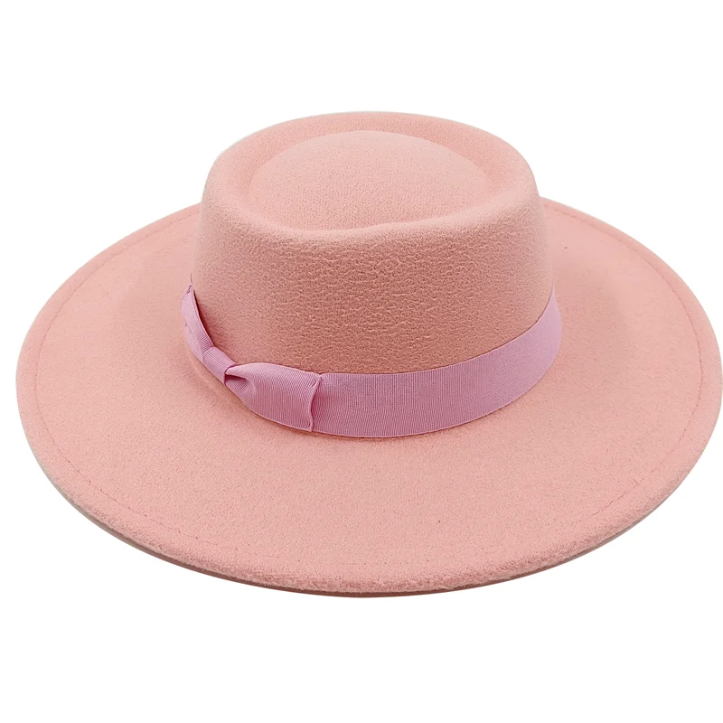 Sombrero Raised Top Fedora Hat 2023 New European and American Fedora Hat Jazz Hat Men's Round Top Hat New Wholesale Sombrero