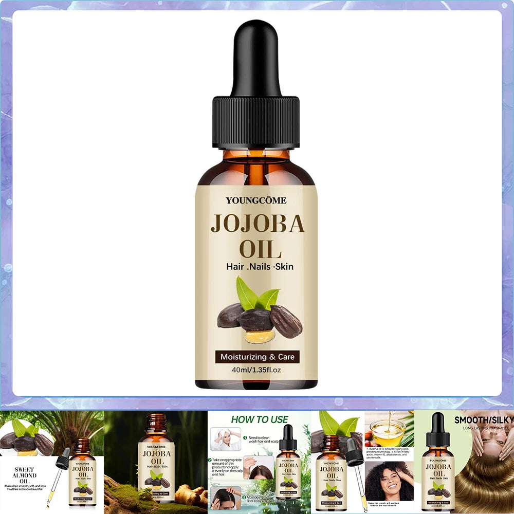 Organic Jojoba Oil For Face And Hair — Amber | KIMLUD