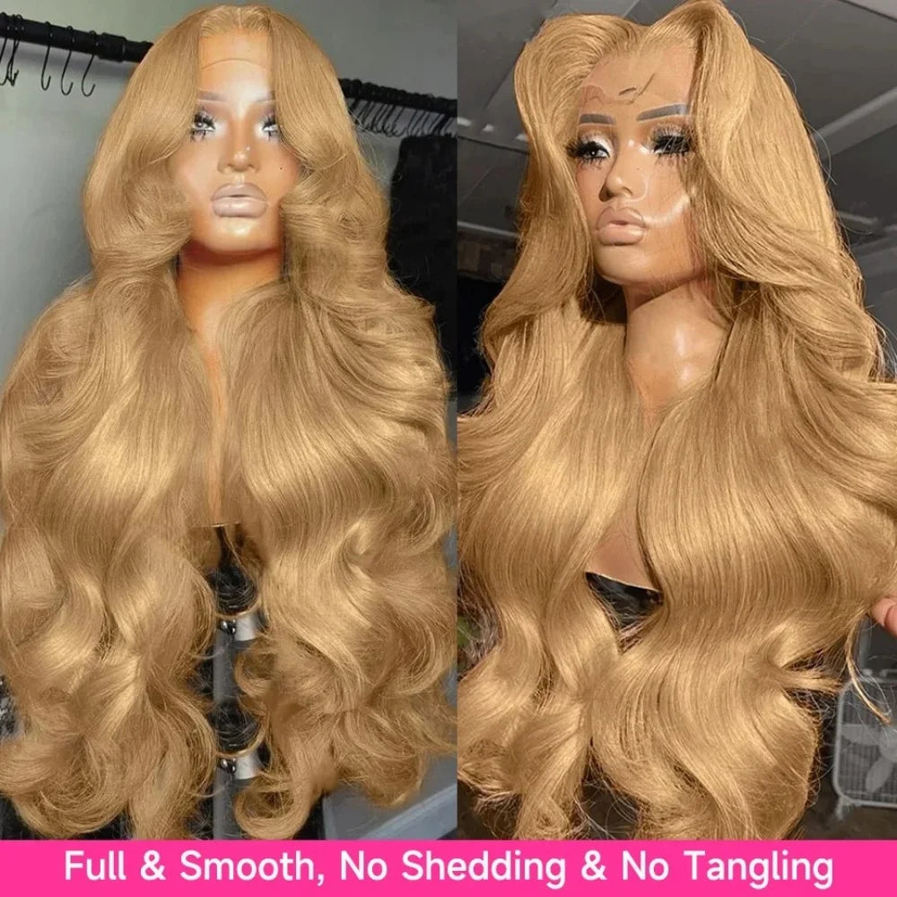 Lace Front Wig – Body Wave – Honey Blonde #27 Hair – 13x6 HD Lace | KIMLUD