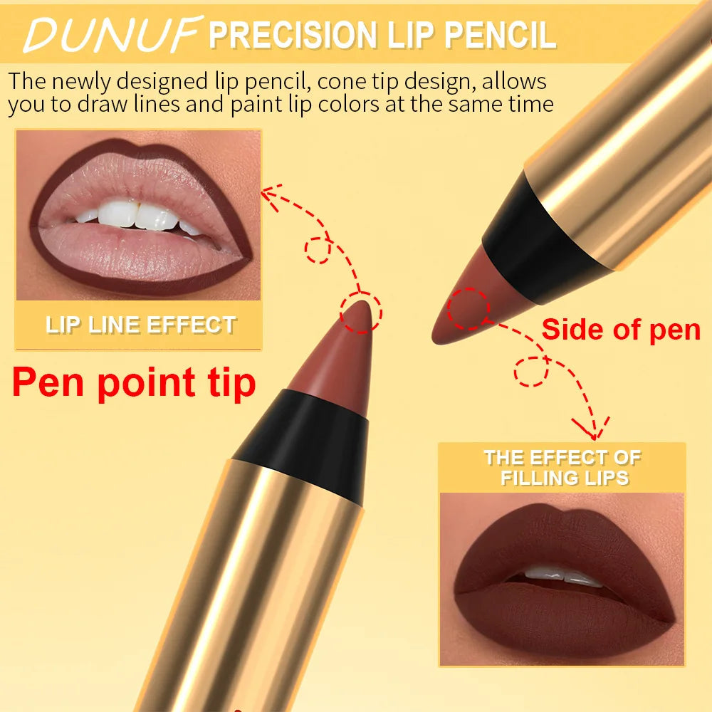Lip Liner Pencil – Waterproof Matte Finish – Dark Red | KIMLUD