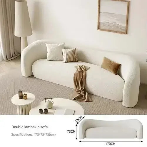 Nordic Minimalist Sofa Sculptural Silhouette And Quiet Confidence — White | KIMLUD