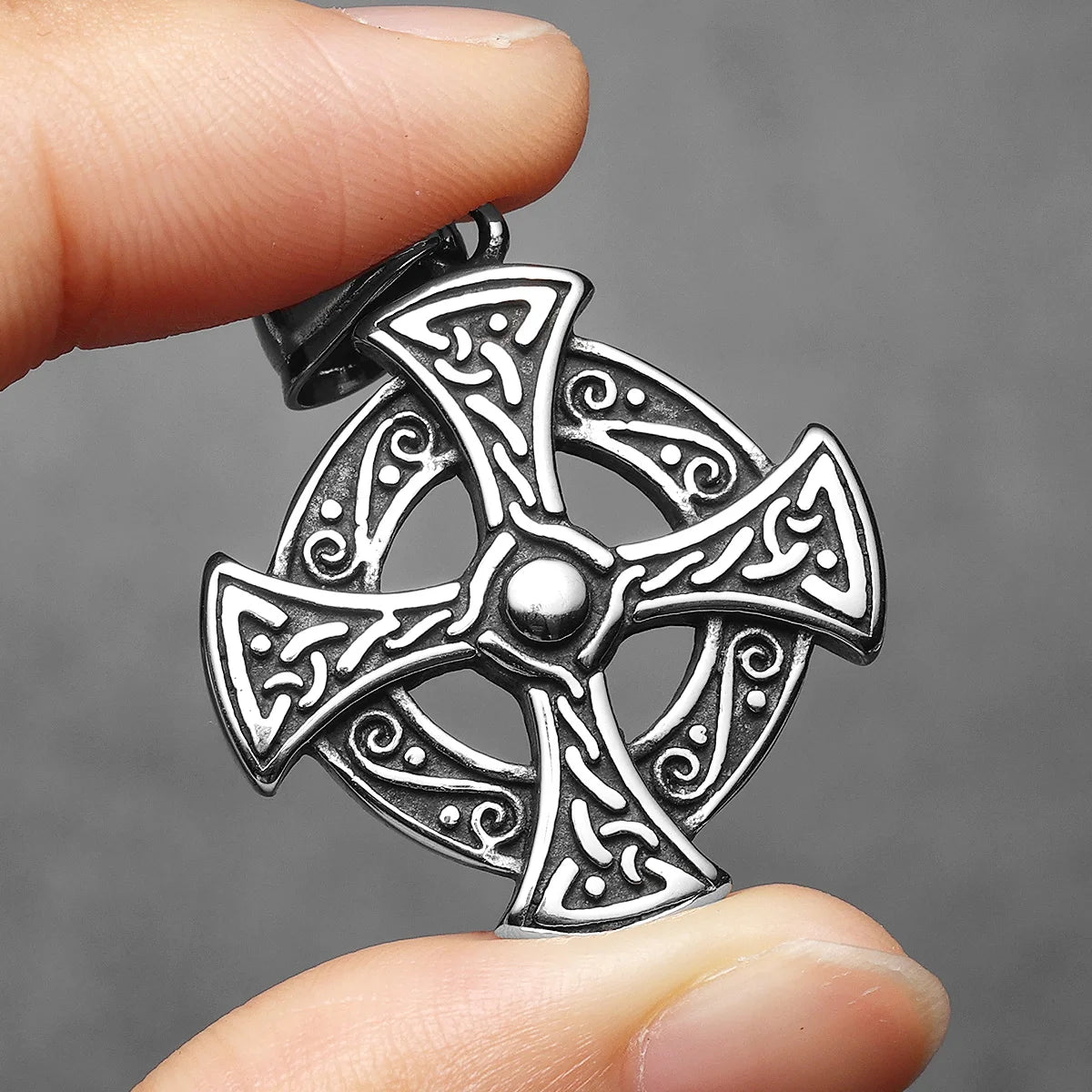 Craving Cross Totem Men Necklaces With Pendant Stainless Steel Jewelry For Male Women Punk Hip Hop Accessories Gifts Wholesale