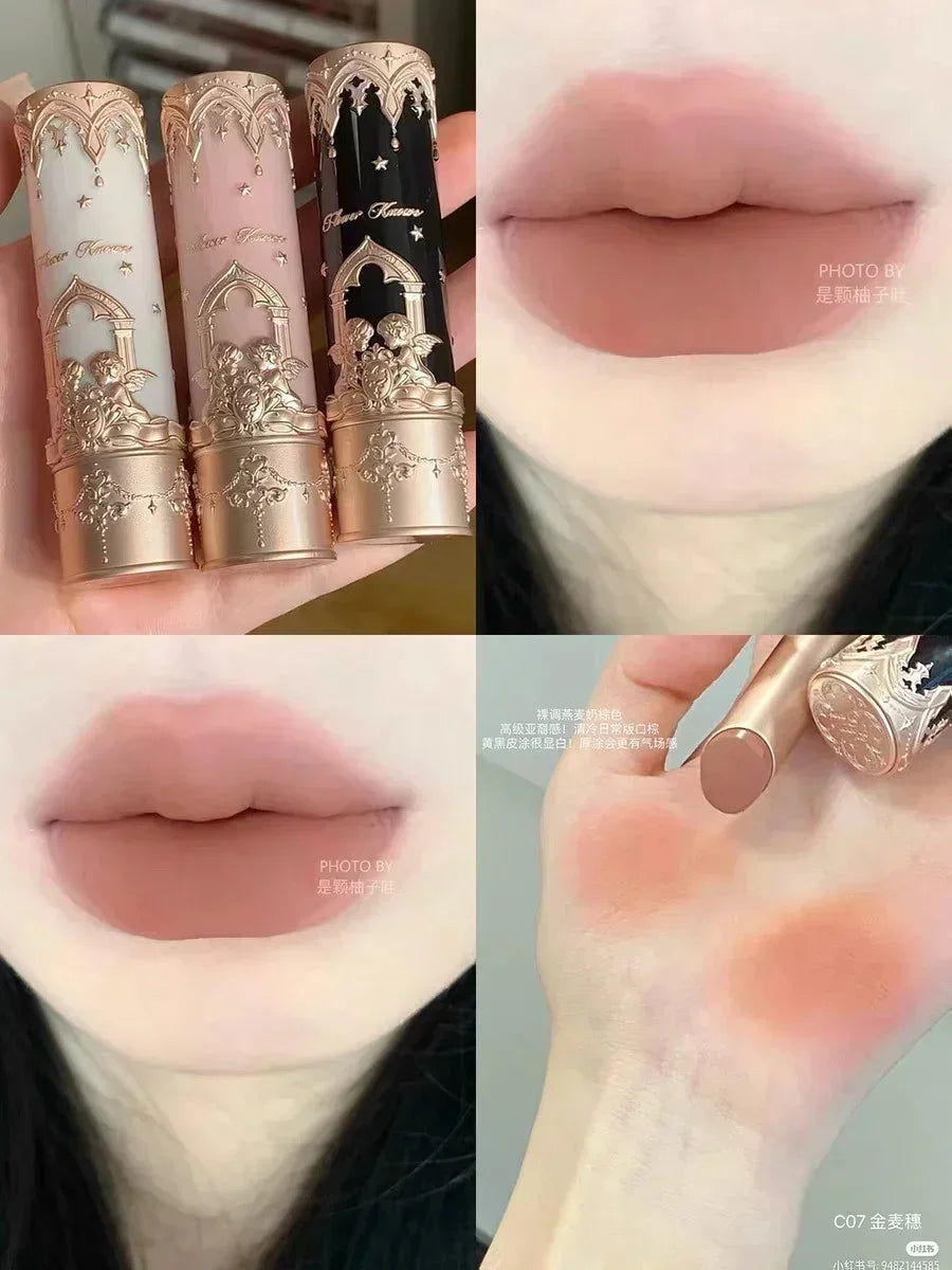 Velvet Matte Lip Mud Stick Hydrating Formula — Blush Pink | KIMLUD