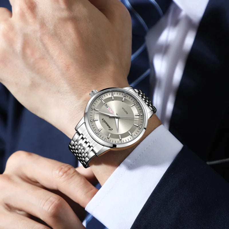 Fully Automatic Mechanical Watch Men's Watch Hollow Waterproof Tide Luminous Double Calendar