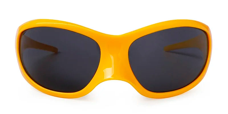 Plastic Oversized Frame Sunglasses — Black | KIMLUD