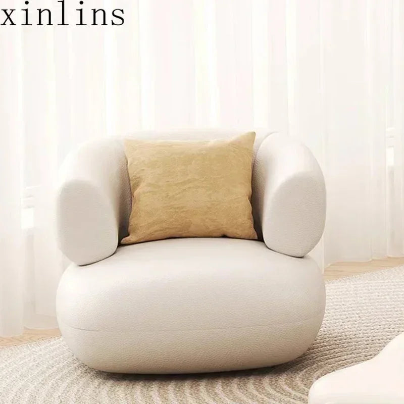 Nordic Minimalist Sofa Sculptural Silhouette And Quiet Confidence — White | KIMLUD