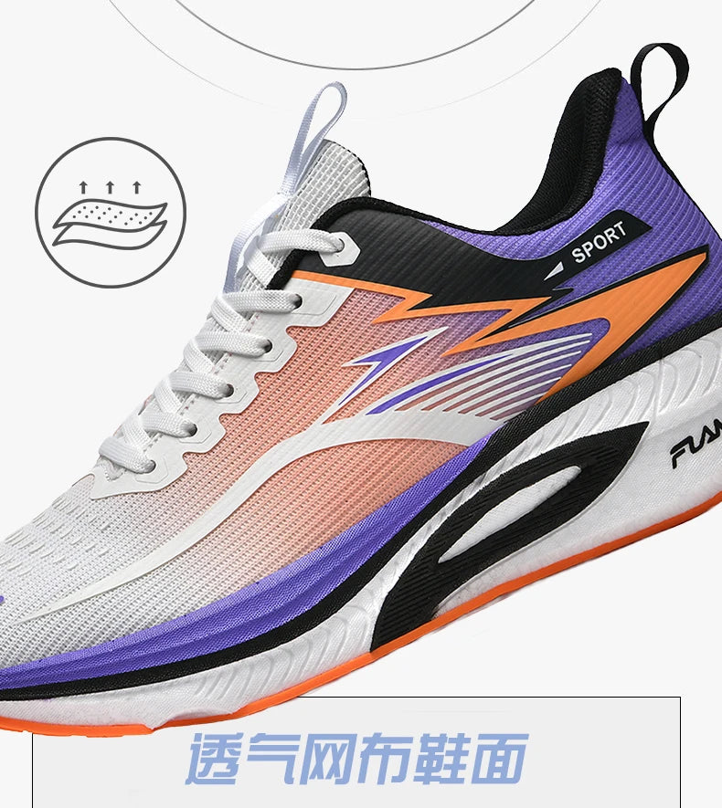 Men Sports Running Shoes Casual Marathon Breathable Lightweight Women's Comfortable Athletic Nonskid Walking Sneakers Outdoors