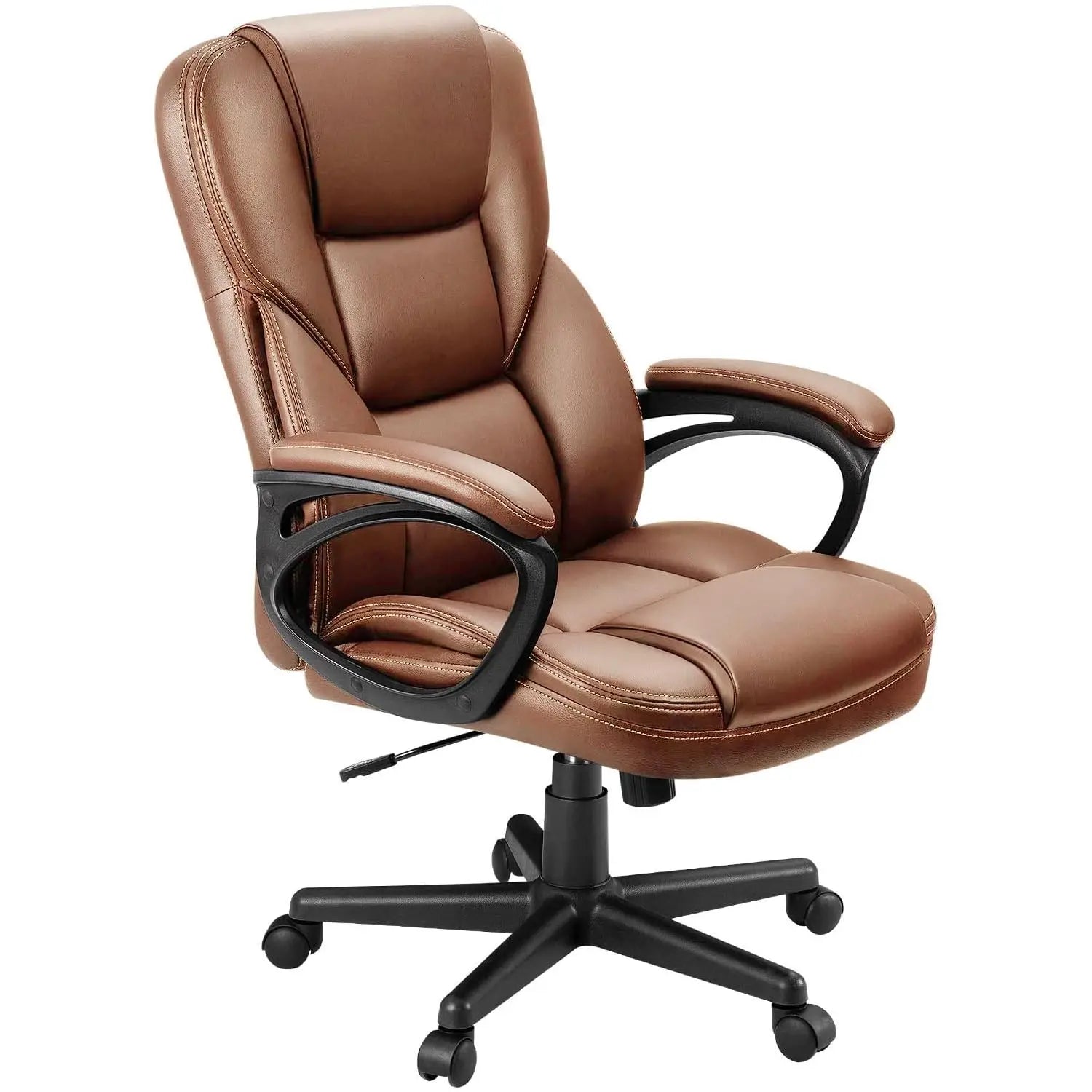 Office Executive Chair High Back Adjustable Managerial Home Desk Chair, Swivel Computer PU Leather Chair with, Customized