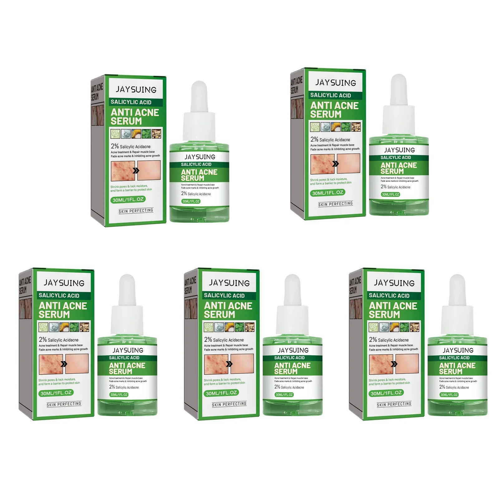 Salicylic Acid Acne Serum For Clearer Pores — Green | KIMLUD