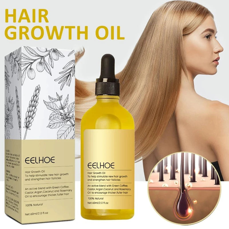 Herbal Rosemary Nourishing Hair Growth Oil — Yellow | KIMLUD