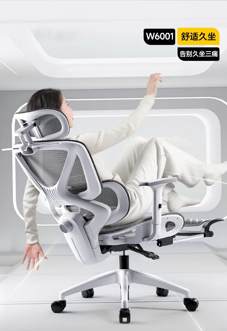 Office Chair – Adjustable Lumbar Support – Nylon Frame – Ergonomic | KIMLUD