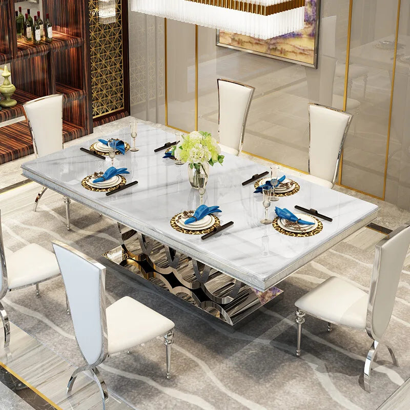 Home Furniture Luxury Modern Dining Room Sets Dining Table and Chairs Dining Table Sets Comedores Mesa De Comedor