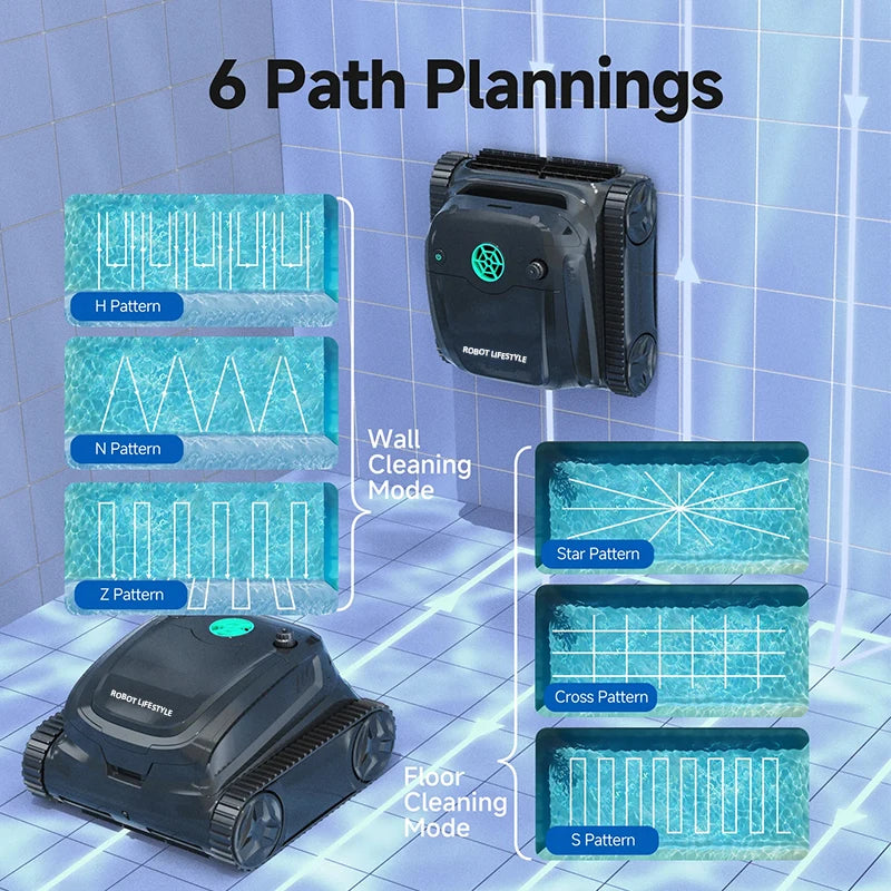 High End Cleaner Pool Robot Cordless S2 for Large Swimming Pools Wall Climbing Function Pool Vacuum Cleaner APP Control