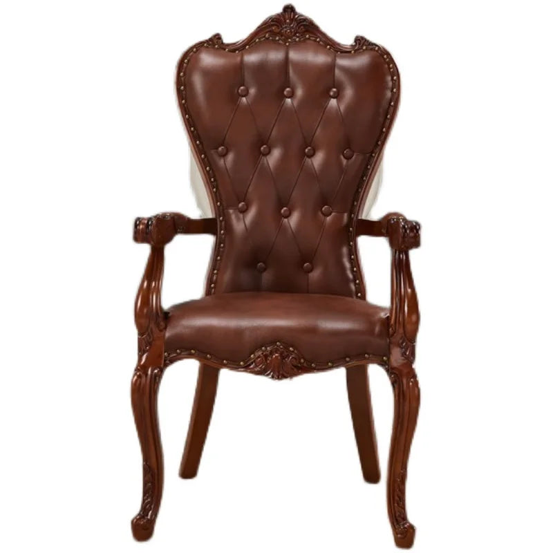 Leather Throne Lounge Chair Diamond-Tufted — Blush Pink | KIMLUD