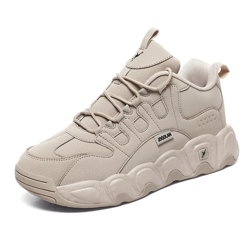 Jordan Grant Men's Shoes Versatile Thick Bottom Shock Absorption Heightening Student Wear-Resistant Dad Shoes Sporty Style