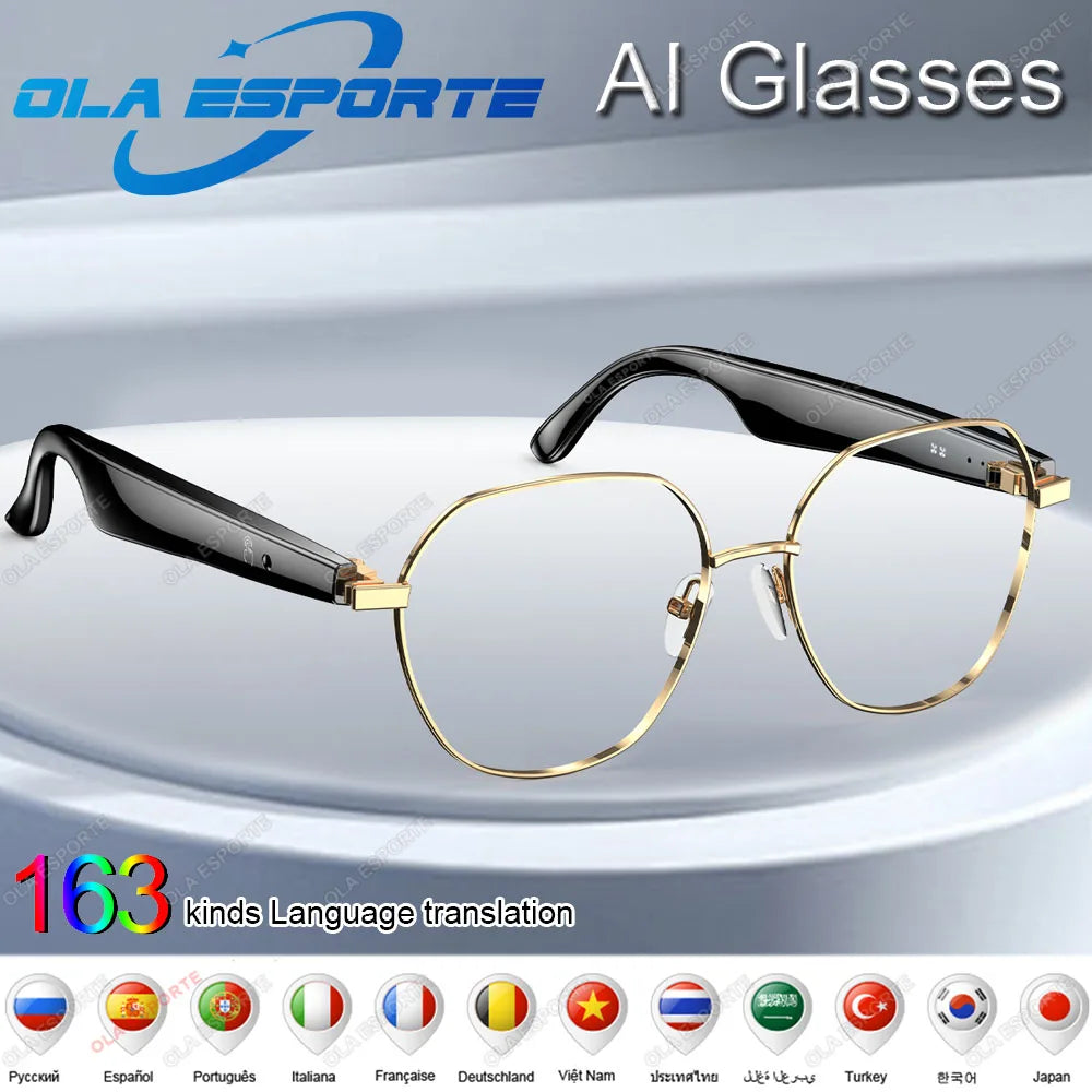 For Xiaomi Smart Glasses AI Intelligent Translation Wireless Bluetooth Real-time Simultaneous Interpretation Headset Sunglasses