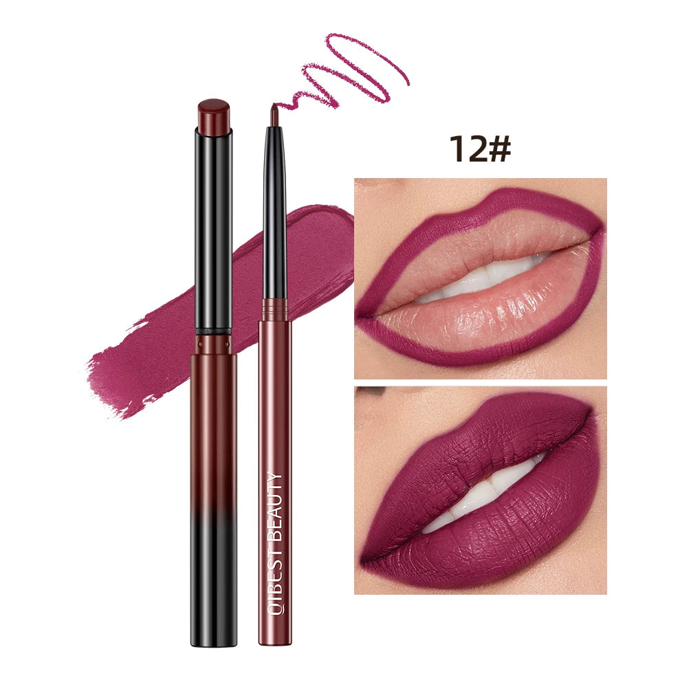 Matte Nude Lipstick Pen Set Lip Liner — Nude Pink | KIMLUD