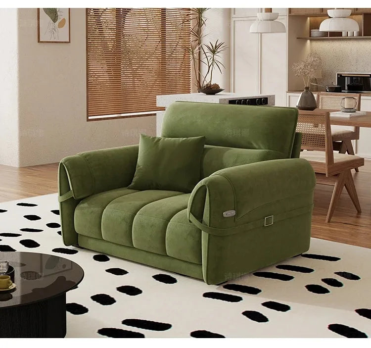 Nordic Modern Extendable Floor Sofas — Green | KIMLUD