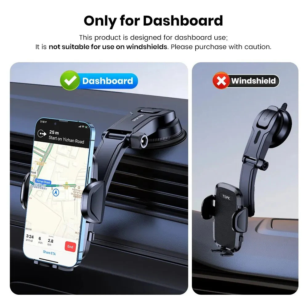 Car Phone Holder Mount – 2-In-1 Handsfree – Universal | KIMLUD