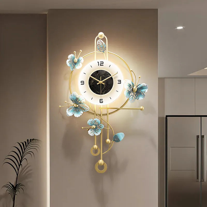 Acrylic Silent Wall Clock Xenomorph Clock — Black | KIMLUD