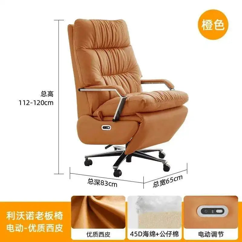 Nordic Cortex Fabric Recliner Chair Ergonomic — White | KIMLUD