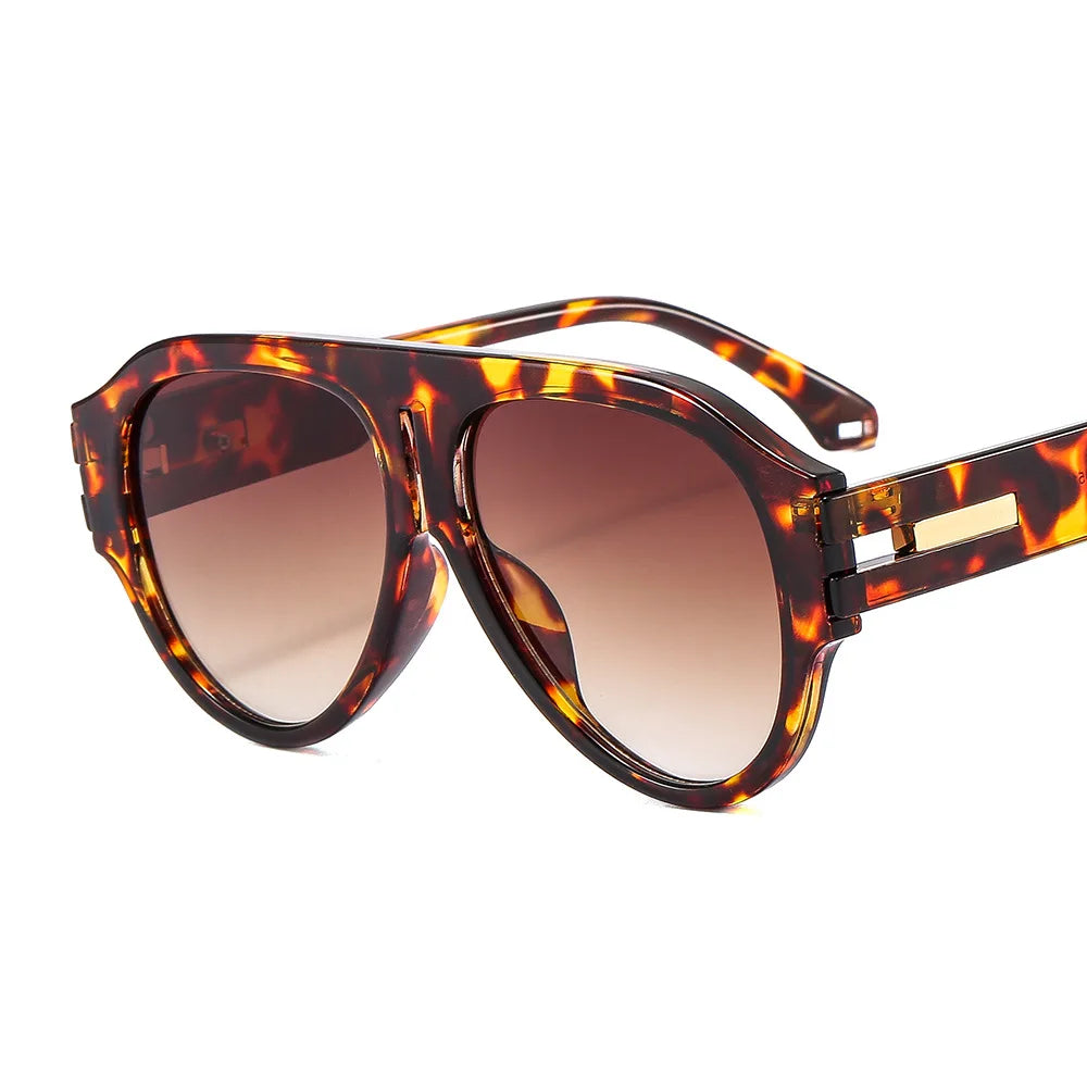 Square Frame Sunglasses Plastic Oversized Design UV Protection — Black | KIMLUD