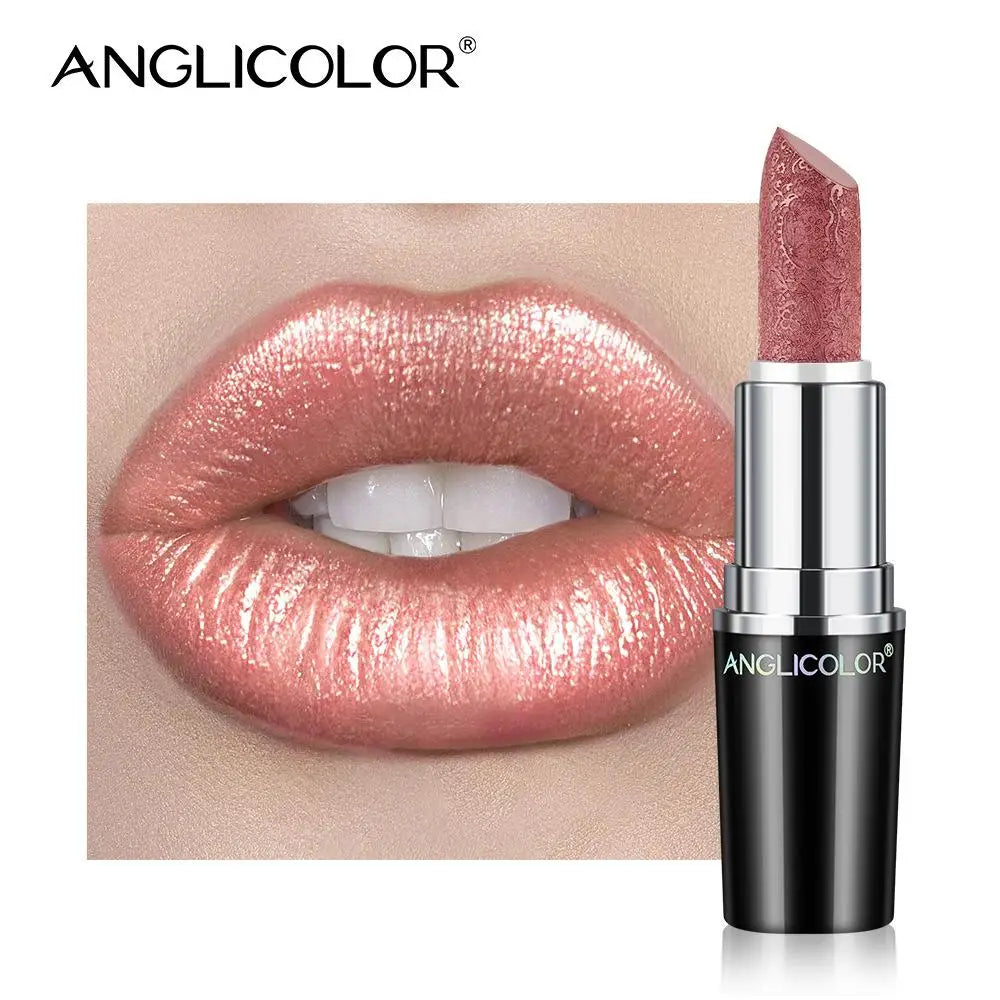 Pearlescent Lip Gloss Long-Lasting Hydrating — Rosy Pearlescent Pink | KIMLUD