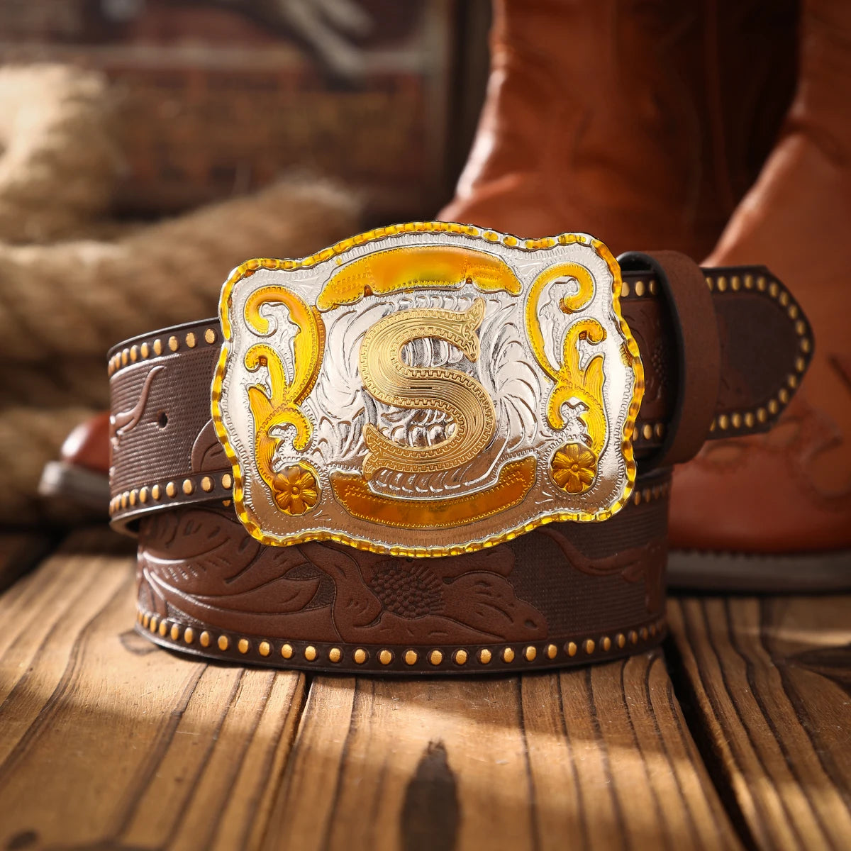 Vintage PU Leather Western Solid Belt — Black | KIMLUD
