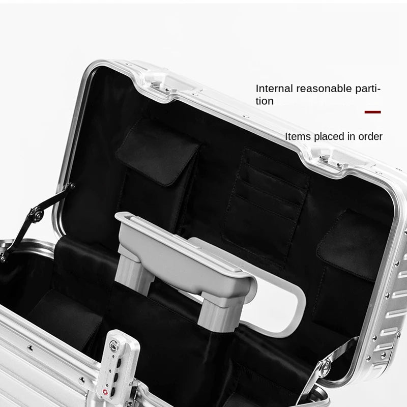 18 Inch Aluminium Frame Camera Equipment Case With Wheels Trolley Case 20 Inch Suitcase Trip Cabin 22 Inch On the Flap Suitcase