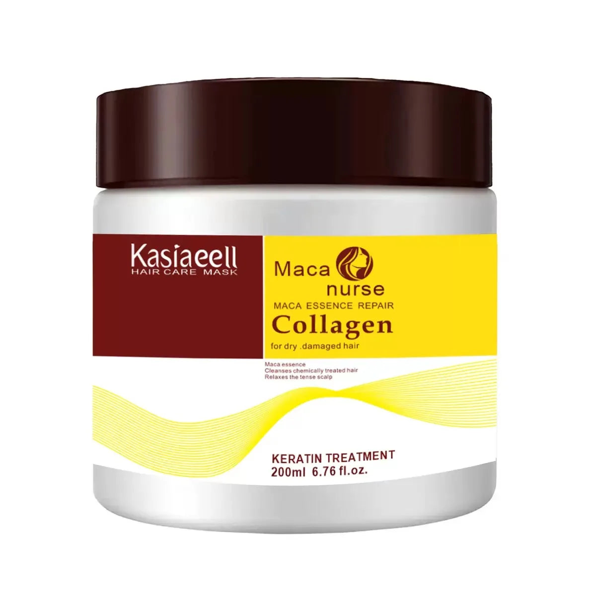 Argan Oil Hair Mask Collagen Deep Repair — White | KIMLUD
