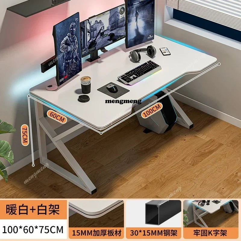 Wooden L-Shape Computer Desk With Study Space — Black | KIMLUD