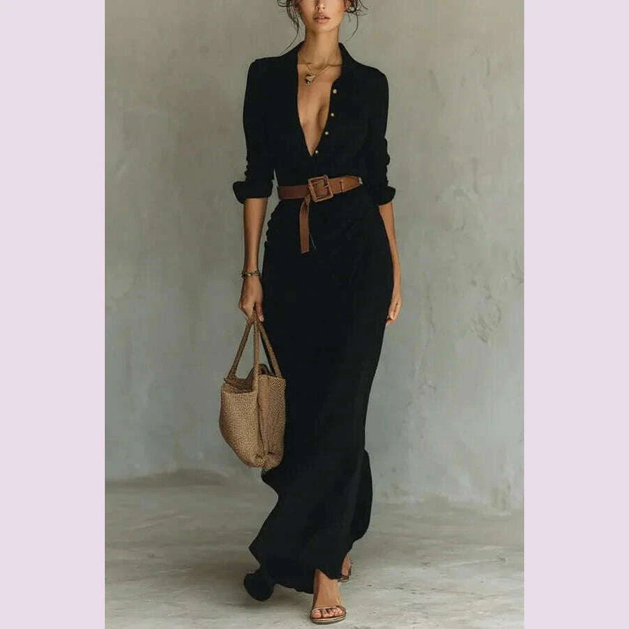 new-autumn-fashion-sexy-long-sleeve-v-neck-single-breasted-pleated-solid-color-loose-fit-ankle-length-dress-with-belt4-colorskimlud-womens-fashion-34621215