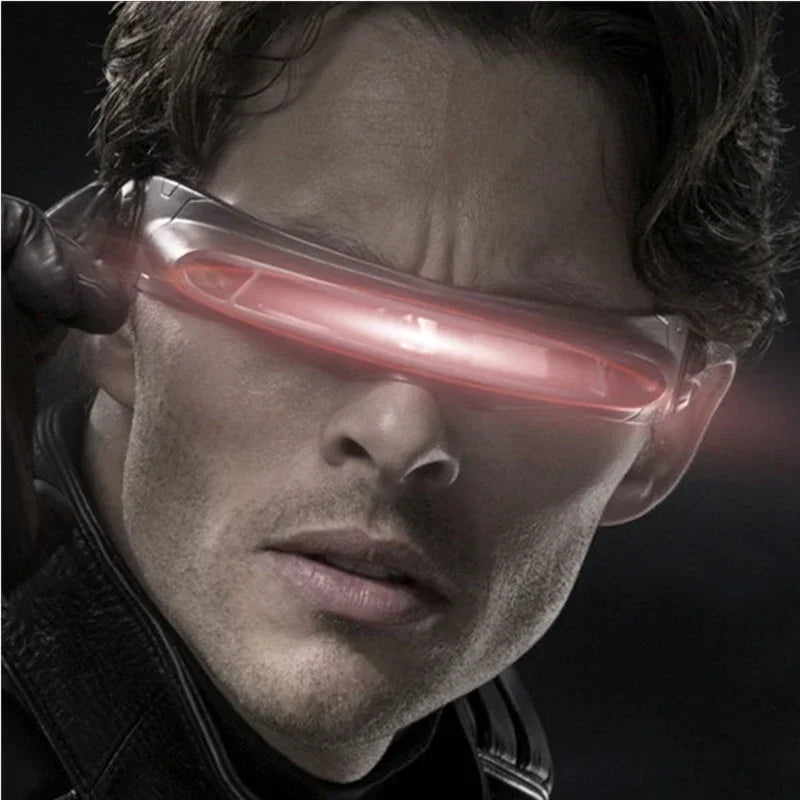 Memory Material Shield Sunglasses XMan Cosplay — Red | KIMLUD
