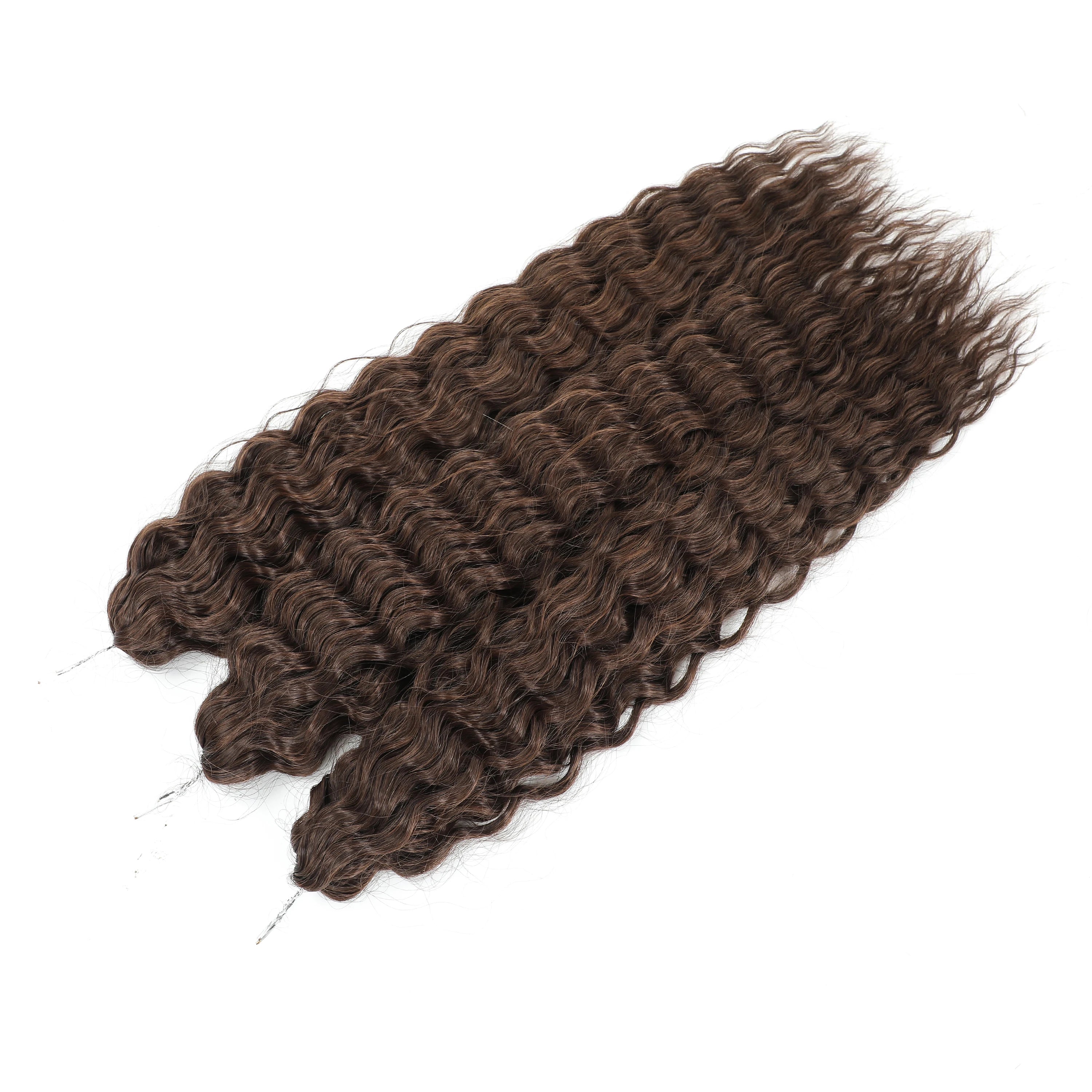 Crochet Braids Synthetic Hair High Temperature — Ombre Brown | KIMLUD
