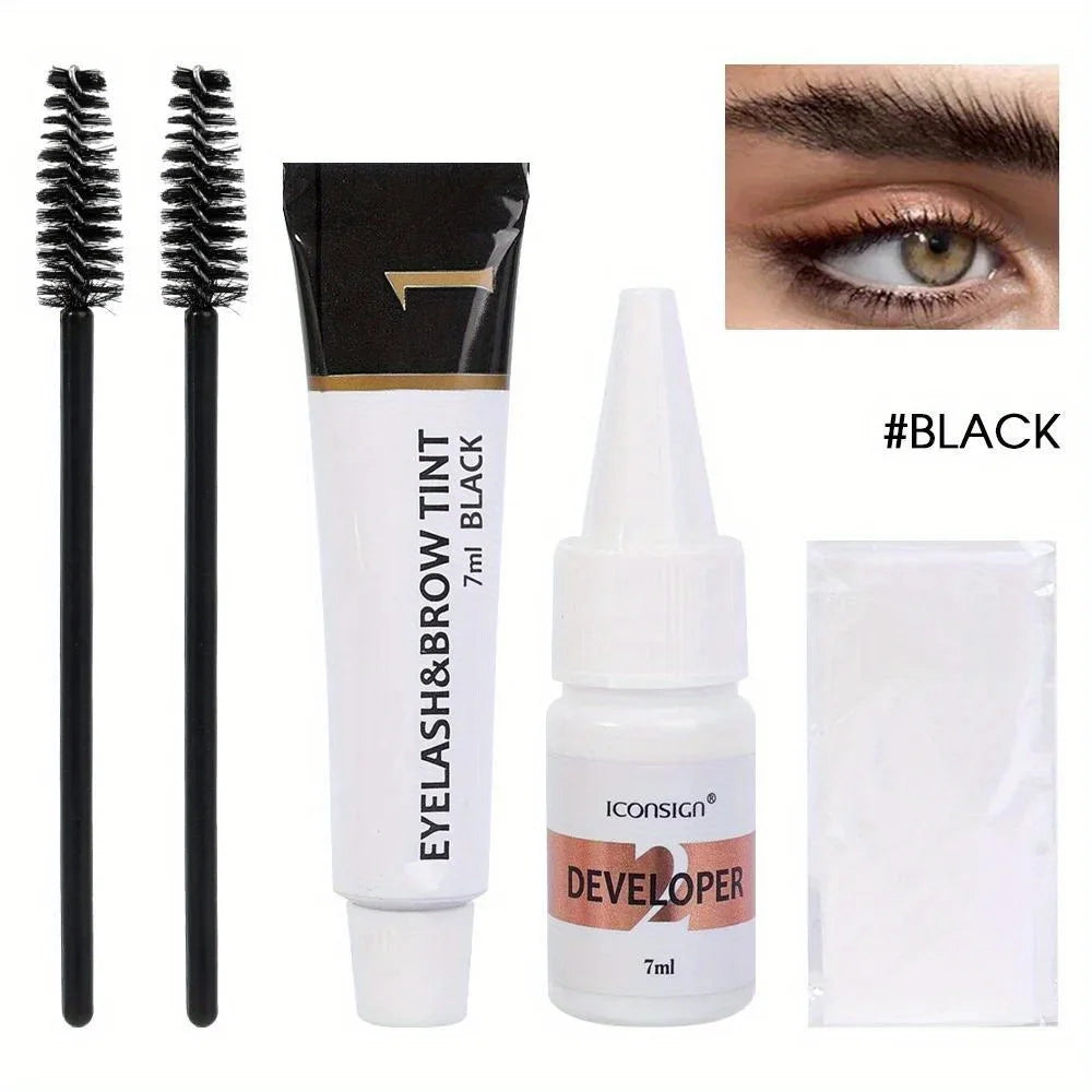 Eyelash And Eyebrow Tinting Kit – Two-In-One – Cream | KIMLUD