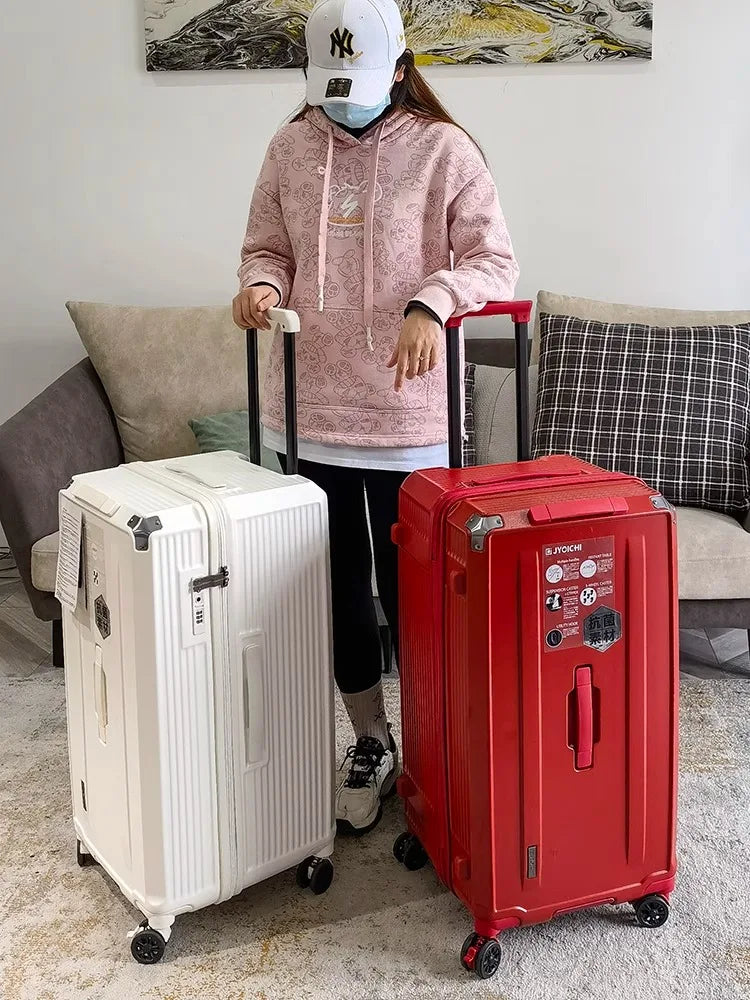 KO-KU Carrier 28-inch Large Size Luggage 40/50 inch Explosion-proof Five Wheels Brake Travel Suitcases Thickened PC Material