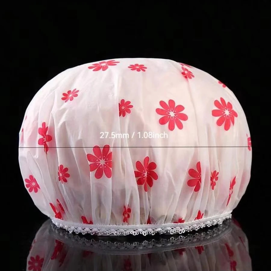 Waterproof shower cap for ladies home bath fume-proof hair care shower cap dry hair cap