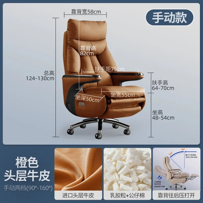 Zero Gravity Executive Chair Ergonomic Rolling — Taupe | KIMLUD
