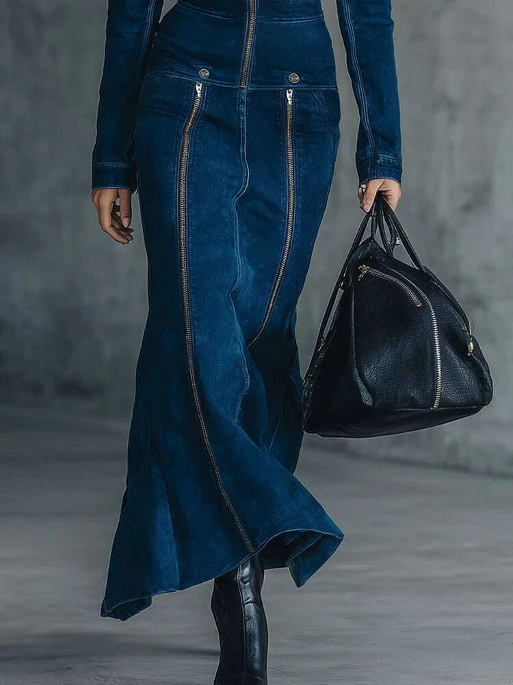 vintage-french-faux-suede-women-elegant-dress-multi-zipper-high-collar-long-sleeve-bodycon-dress-female-high-street-long-dresseskimludkimlud-35558381