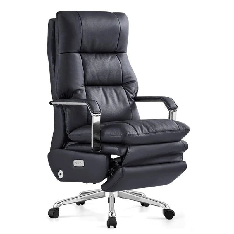 High-end Electric Leather Office Chair with Massage Function Luxury Multifunctional Large Class Computer Chair  Chair gamer