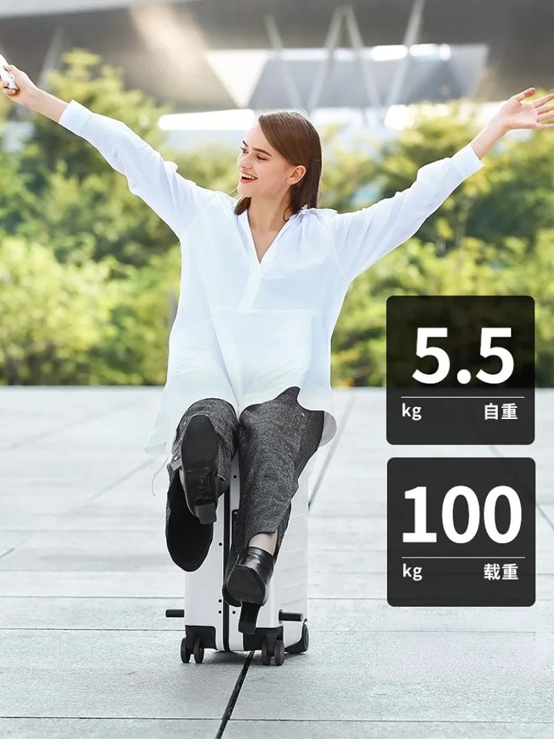 Suitcases Intelligent Electric Automatic Follow — Black | KIMLUD