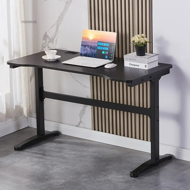 Carbon Fiber Computer Desks Desktop Home Gaming Desk Simple K-shaped Workbench Dormitory Student Study Desks Office Furniture A
