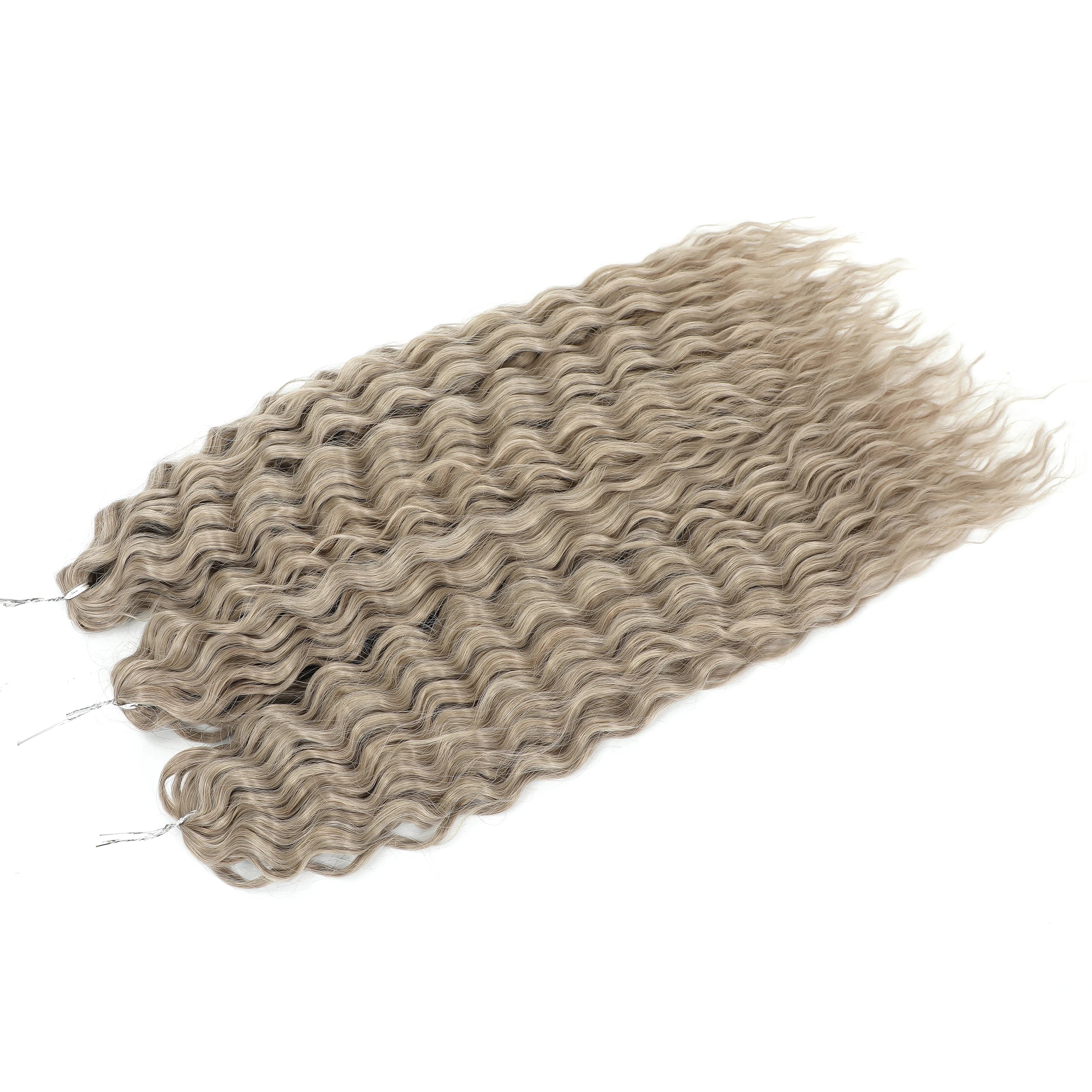 Crochet Braids Synthetic Hair High Temperature — Ombre Brown | KIMLUD
